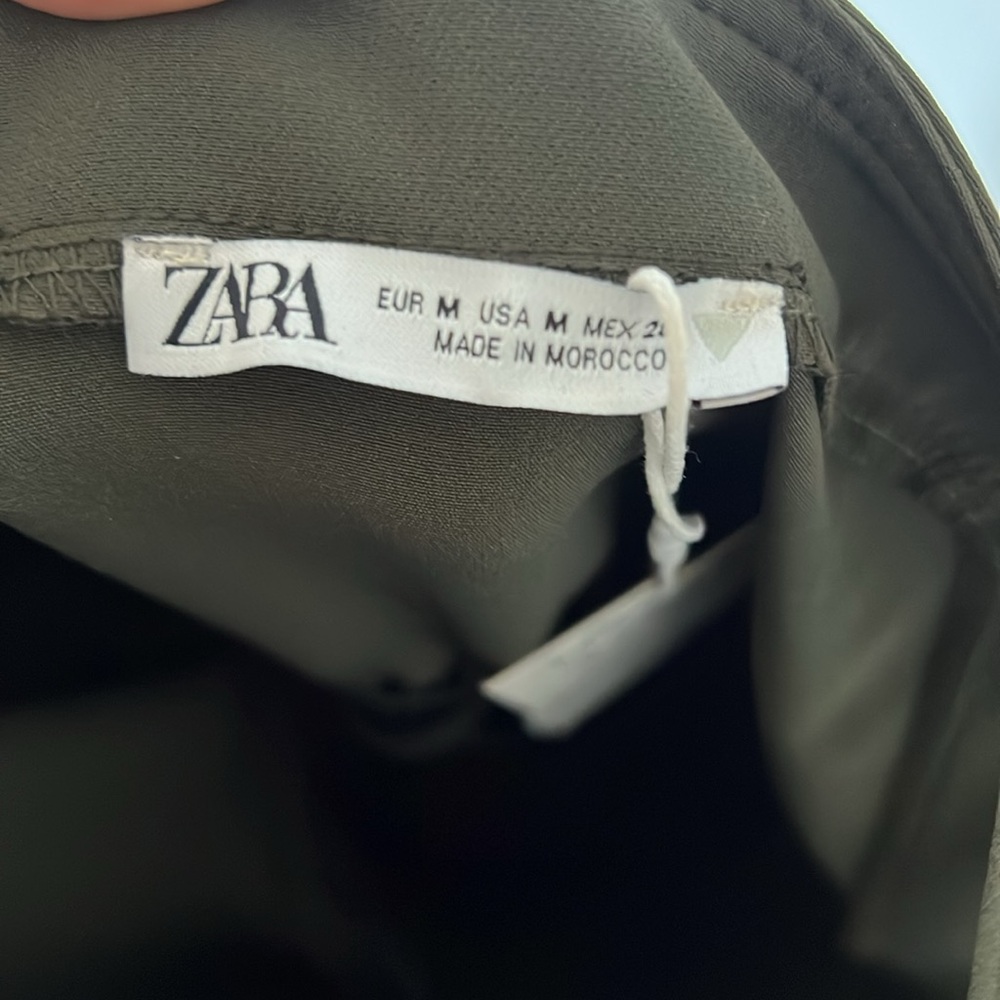 Zara Army Green Jumpsuit - Picture 4 of 8